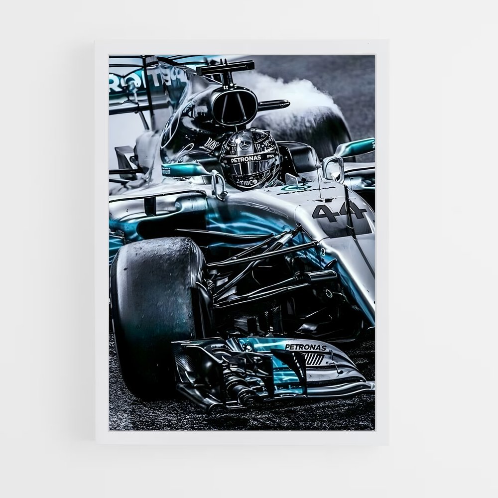Poster Mercedes de Vitesse – affiche Voitures de Formule 1 (vue 3)